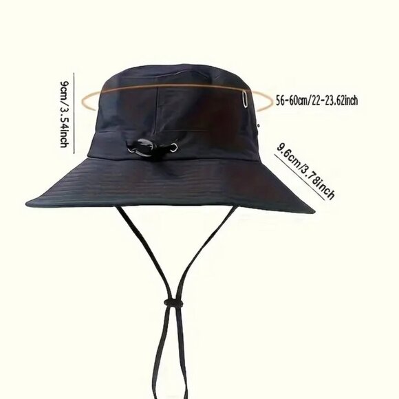NiB Fun Sun Protection! Unisex Wide Brim Safari Style Sun/Fishing Hat Army Green - Picture 5 of 6